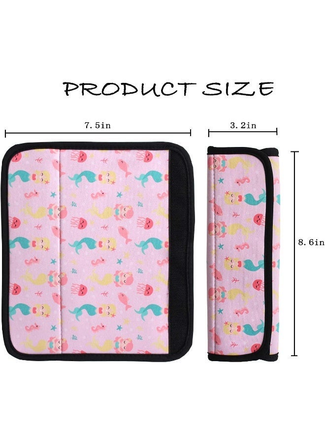 LOVAC 2 Pack Seat Belt Covers for Kids, Soft Comfort Seat Belt Cushion for Children, Cute Cartoon Pattern Car Seat Belt Pads Cover for Girls and Boys - Image 3